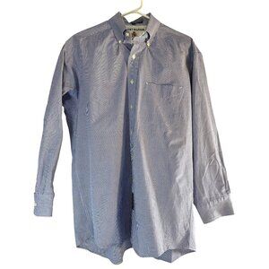Tommy Hilfiger Mens Shirt Button Down Blue Checked Size 16/33